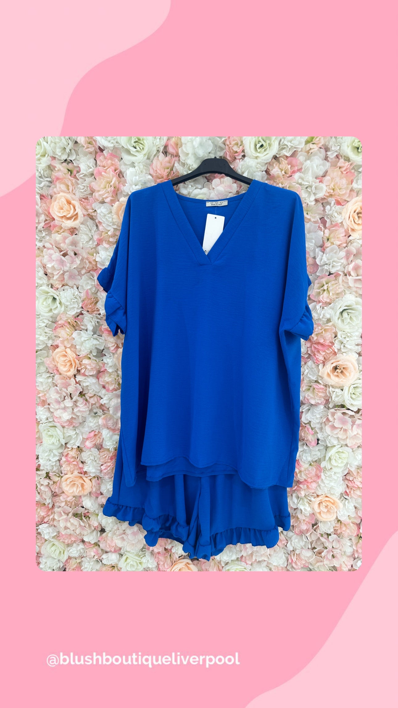 Women’s plus size shorts and top set