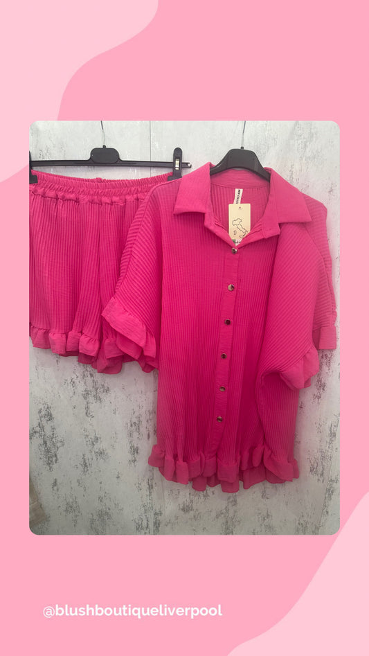 Shirt & short set Pink