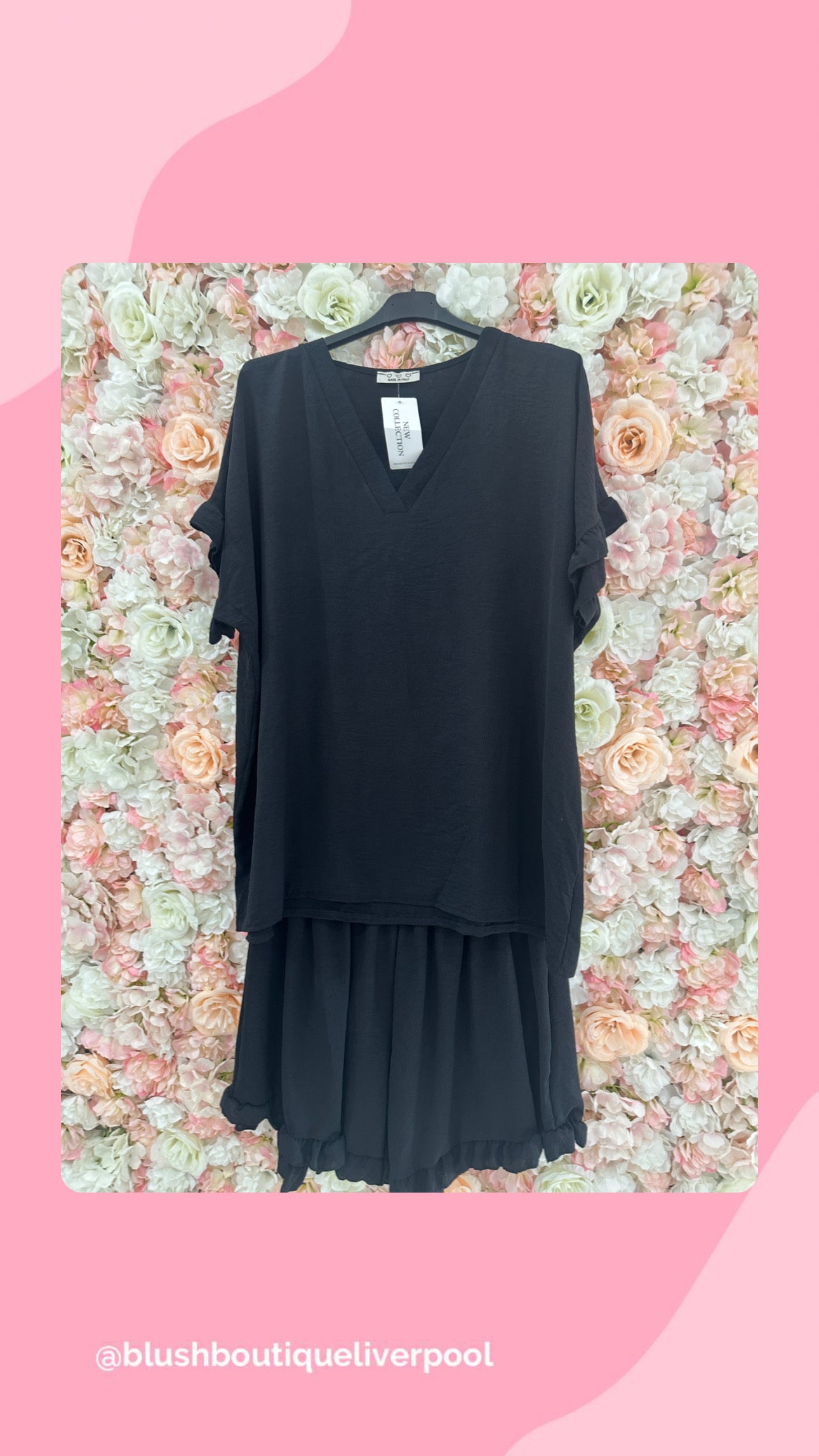 Women’s plus size shorts and top set